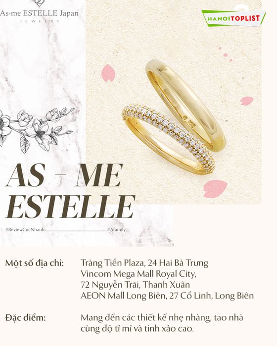 As-me-Estelle - Nhẫn cưới tại Mytour