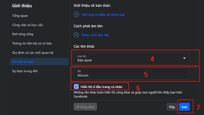 Hướng dẫn tạo biệt danh trên Facebook qua máy tính