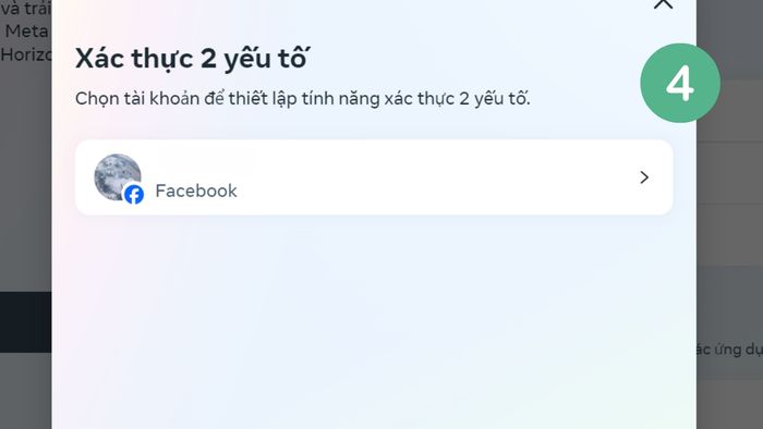 Hướng dẫn xác thực 2FA trên trang web Facebook