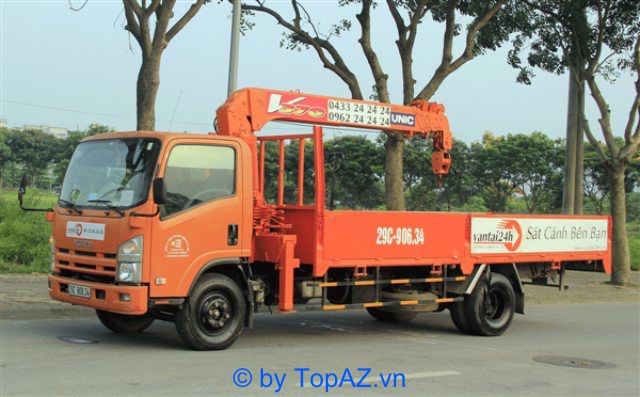 dịch vụ cho thuê xe cẩu của Vận tải 24h tại Hà Nội