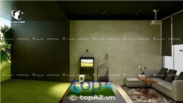 Nhà thiết kế phòng tập Golf 3D tại TPHCM