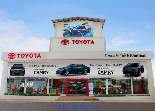 Toyota An Thành Fukushima nổi bật như một trong những showroom xe ô tô hàng đầu tại TPHCM