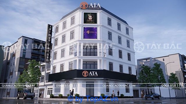 thi công biển hiệu quảng cáo cho các tòa nhà tại Hà Nội