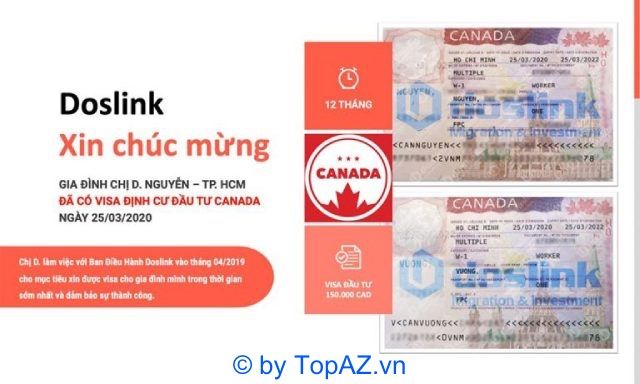 Doslink Migration & Investment cũng là một tên tuổi đáng chú ý được nhiều người biết đến