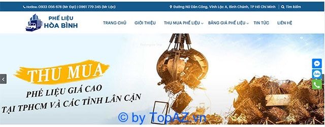 công ty thu mua phế liệu tại TPHCM