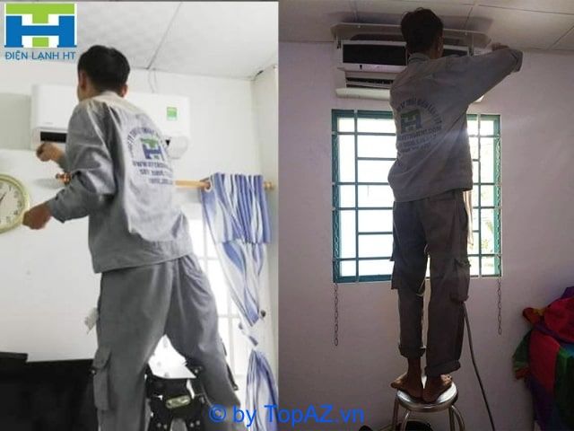 Nhân viên tại Kỹ Thuật Điện Lạnh HT làm việc với sự nhiệt tình và luôn sẵn sàng hỗ trợ khách hàng hết mình