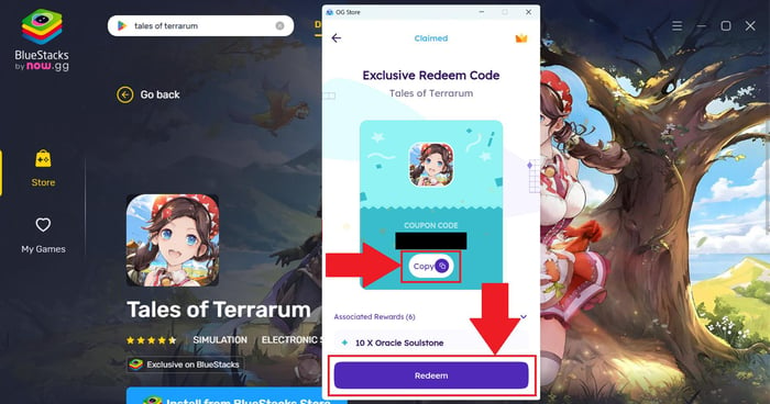 Danh sách các mã giftcode độc quyền cho người chơi Tales of Terrarum trên BlueStacks