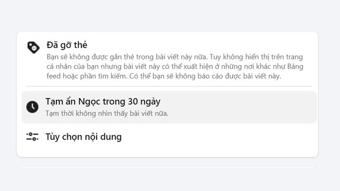 Hướng dẫn gỡ thẻ trên Facebook