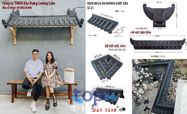 đơn vị cung cấp ngói nhựa âm dương Nhật Bản tại Hà Nội