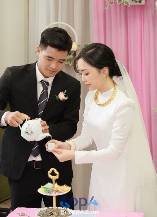 Áo dài cưới LK Bridal