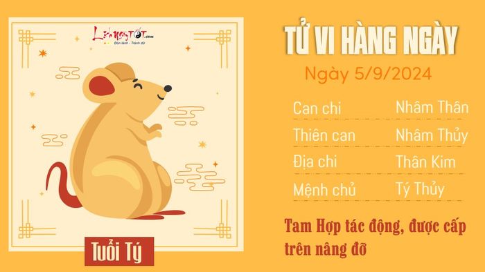 Tử vi hàng ngày 5/9/2024 - Tuổi Tý