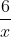 rac{6}{{x + 3}} + rac{3}{x}