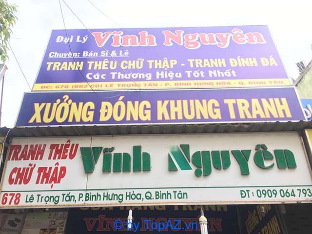 Giao hàng tận nơi tranh thêu chữ thập tại TPHCM