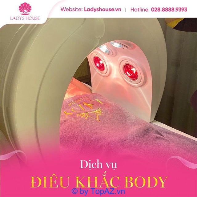 Giảm béo an toàn và điêu khắc body tại Lady’s House Spa Bình Dương