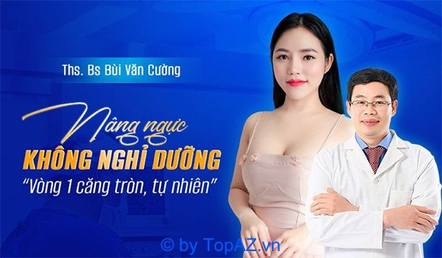 nâng ngực tại Thẩm mỹ viện Hương Giang, với bác sĩ Bùi Văn Cường