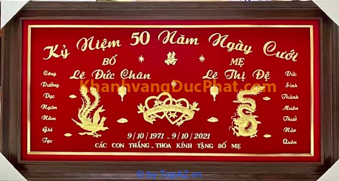 Khánh vàng kỷ niệm 50 năm ngày cưới