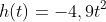 h(t) = -4,9t^{2} + 10t + 1