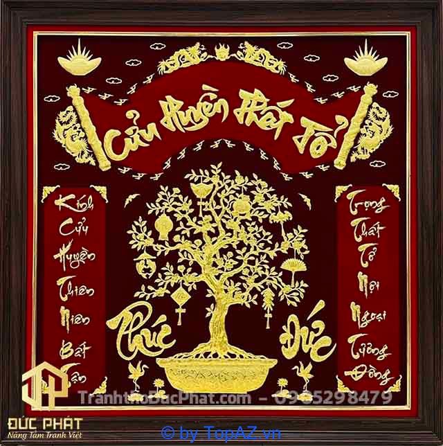 Tranh Thờ Cửu Huyền Thất Tổ Đẹp