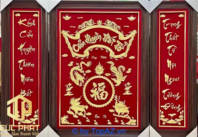 tranh thờ cửu huyền thất tổ đẹp