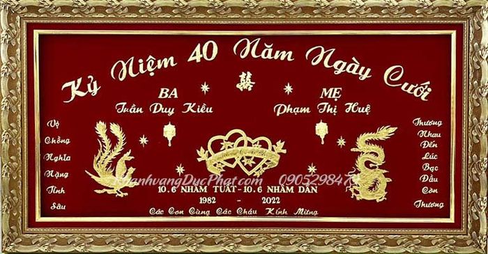 Khánh vàng kỷ niệm 40 năm ngày cưới