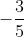 -\frac{3}{5}