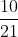 \frac{10}{21}