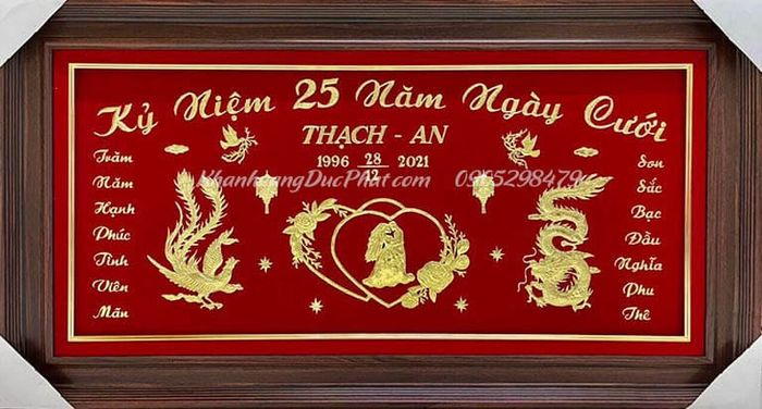 Khánh vàng kỷ niệm 25 năm ngày cưới