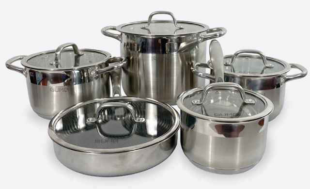 Bộ nồi inox 5 món dành cho bếp từ từ thương hiệu GUME