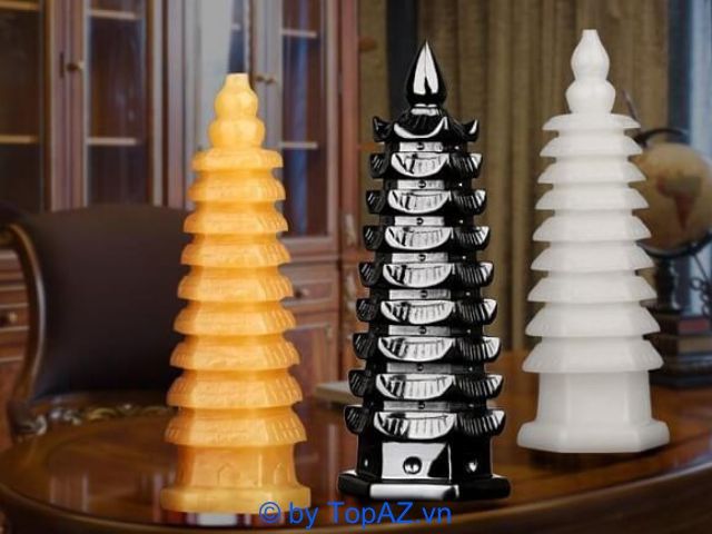 Tháp Văn Xương đá Núi Lửa do Thạch Anh Việt chế tác từ đá Obsidian tự nhiên.