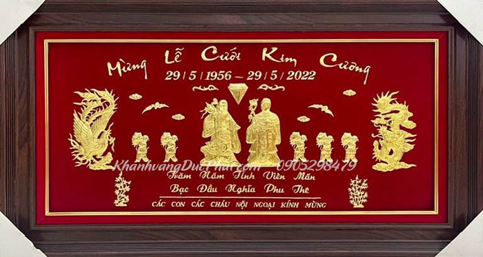 Khánh vàng kỷ niệm ngày cưới