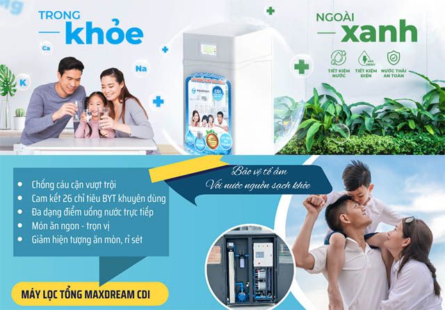 Máy lọc nước ion kiềm Maxdream - lựa chọn hàng đầu