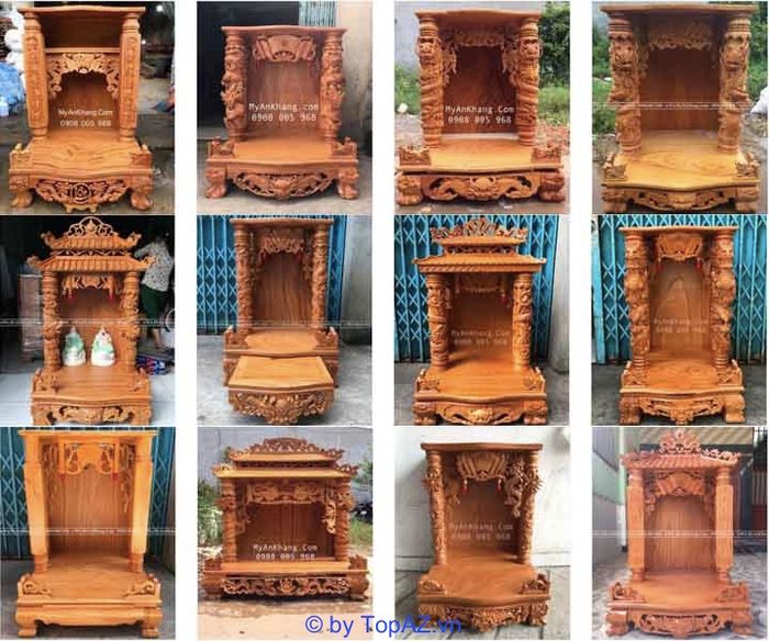 Mẫu bàn thờ thần tài ông địa đẹp tại TP.HCM