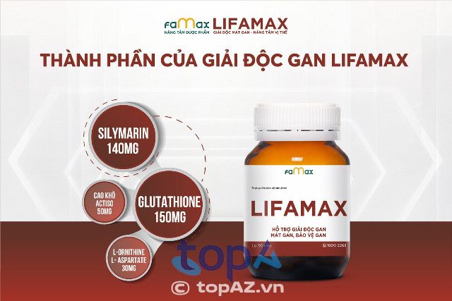 thành phần trong giải độc gan Lifamax