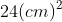 24 (cm)^{2}