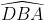 widehat{DBA}