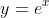 y = e^{x} + \ln x