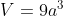 V=9a^{3}