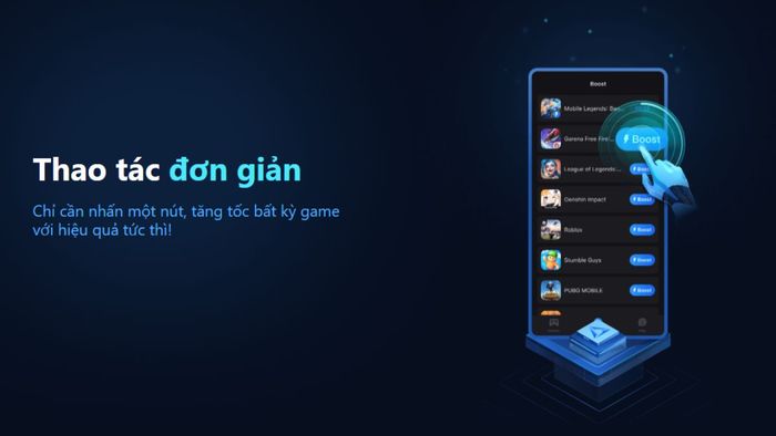 Giao diện của GearUp Booster