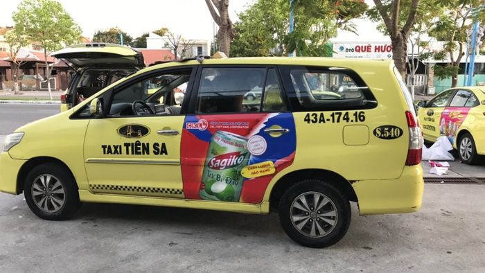 Hãng taxi Tiên Sa hoạt động chủ yếu ở khu vực miền Trung