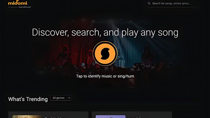 Trang web tìm nhạc Midomi