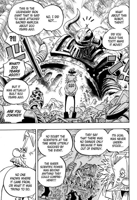 Thông tin về Iron Giant từ Dr Vegapunk