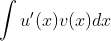 int u'(x)v(x)dx