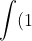 \int (1+ \frac{2}{x-1})dx