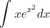 int xe^{x^{2}}dx