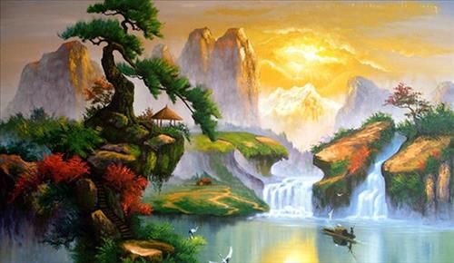 tranh phong thủy tăng cường tài lộc gia đình