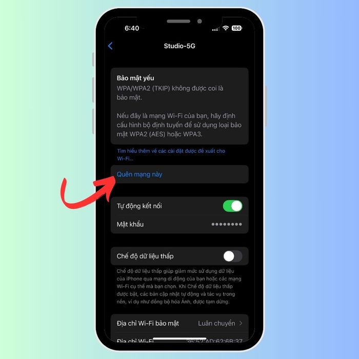 Khôi phục kết nối mạng WiFi