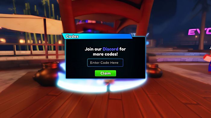 Hướng dẫn nhập mã Code Anime Royale – Bước 2