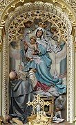 Thánh Mẫu và tràng hạt Mân Côi, tượng của Josef Mersa, Italia