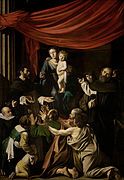Thánh Mẫu Mân Côi, bức tranh của Caravaggio