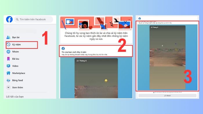 Hướng dẫn xem lại kỷ niệm trên Facebook qua máy tính
